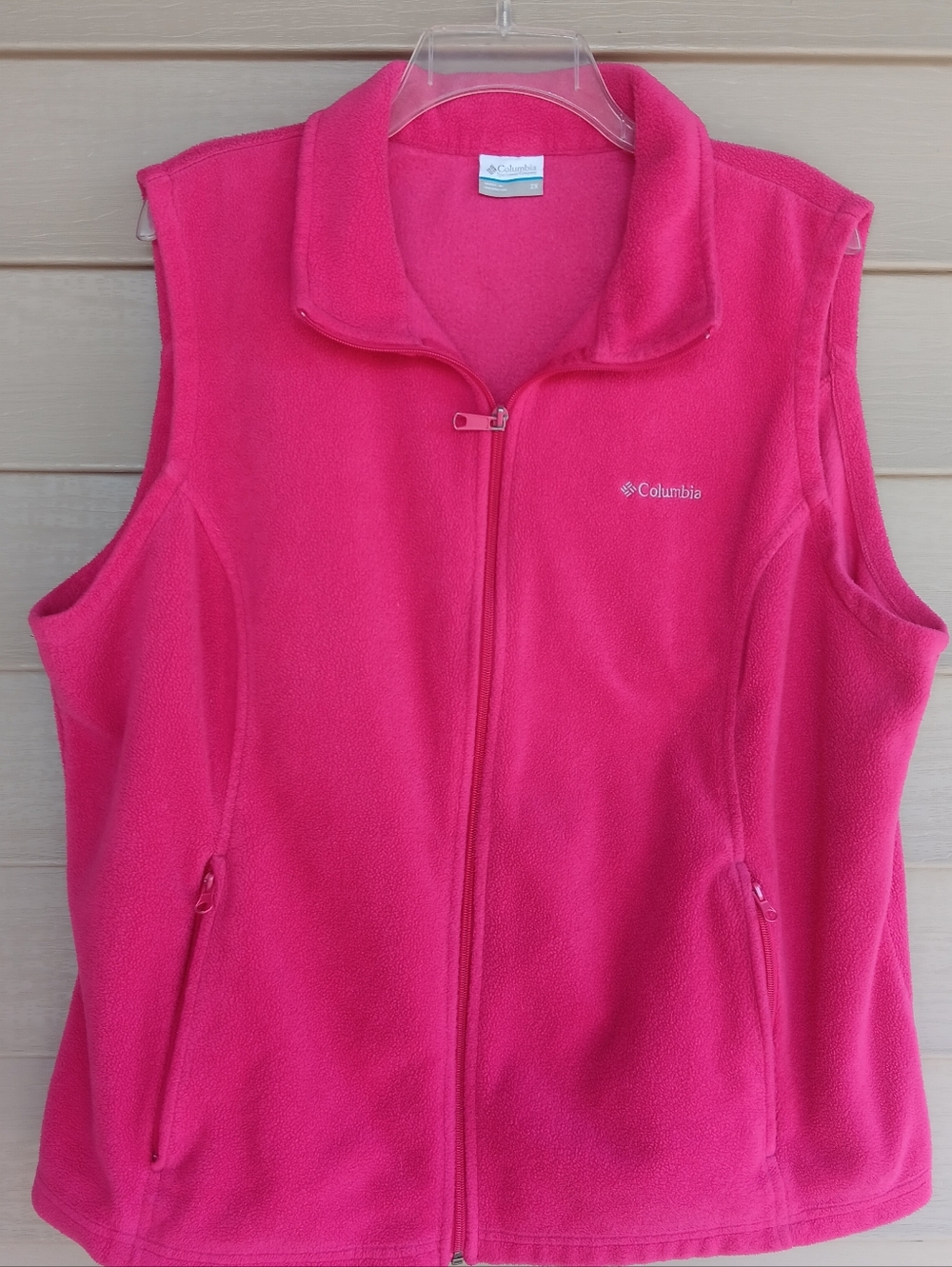 Columbia Benton Springs Pink Fleece Vest.  Size 2X